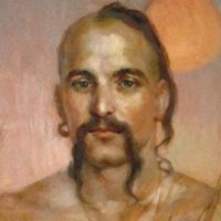 На иллюстрации: Изображение украинского казака на картине современной укр. художницы Олени Звягінцевої с выставки «Захисники рідної землі», прошедшей в 2015 г. в киевском Музее Гетьманства. На картине мы видим традиционную прическу казаков чуприну, или (как чаще ее называют) оселедец (укр. оселедець). Причем, в данном случае прическа изображена правильно, прядь зачесана за левое ухо. Из-за вида прически казаков презрительно украинцев стали в Московии называть «хохлами».