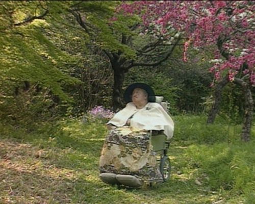Императрица Нагако (Кодзюн) в саду, в последние годы жизни. Илл. с сайта nippon.com.