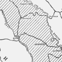 Фрагмент карты Бессарабии из советской официальной газеты «Известия», № 148 (7220) от 29/06/1940 г.